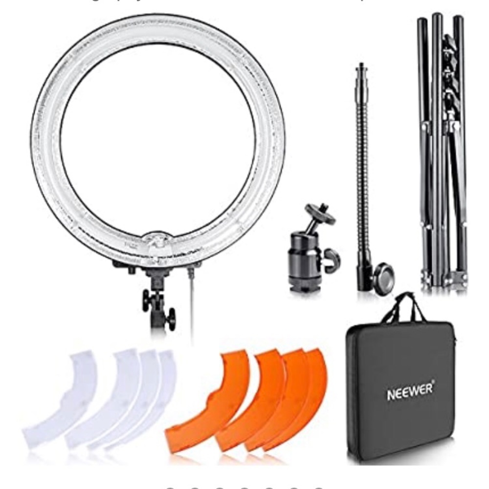 Neewer 18 inch flouresent ring light kit